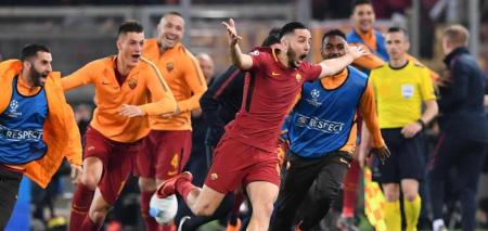 Soccer: Champions League; Roma-Barcelona